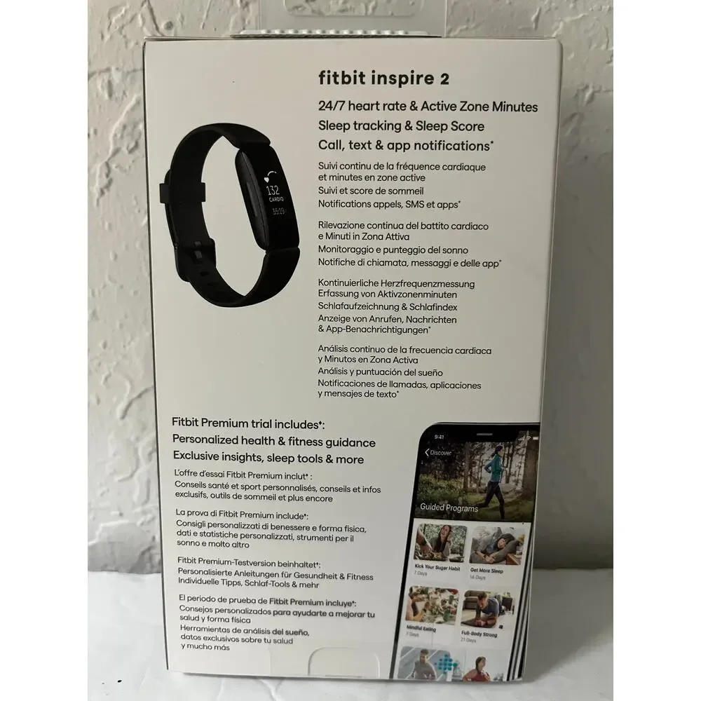 NEW Fitbit Inspire 2 Fitness Tracker Smartwatch Heart Rate Step Sleep Monitor